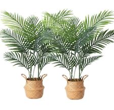 Ferrgoal Altas Plantas Artificiales Palmeras Areca con Cesta de Pastos Marinos 110cm... segunda mano  Embacar hacia Mexico