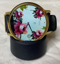 Usado, Reloj inteligente Moto 360 42 mm 2da generación dorado - estuche dorado cuero negro - funciona segunda mano  Embacar hacia Argentina