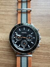 Used, Fossil Watch Men Bannon Multifunction Green and Orange Stripe for sale  Shipping to South Africa