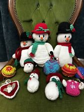 Knitted handmade christmas for sale  WOODHALL SPA