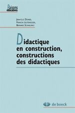 Didactique construction constr d'occasion  France