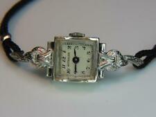 14KT WHITE GOLD CASE VINTAGE WITTNAUER LADIES WATCH 7" CHORD BAND 10 GRAMS for sale  Fort Worth