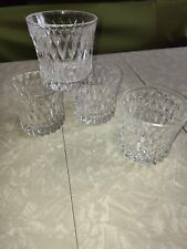 Fostoria Monarch Heavy Double Old Fashioned Crystal Glasses 3.5" ~ Set of 4 for sale  Shipping to South Africa