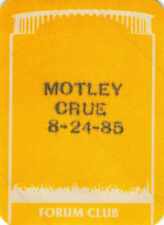 Usado, Raro Pase Backstage Motley Crue 24 de agosto 1985 The Forum Ticket Theater Of Pain  segunda mano  Embacar hacia Argentina