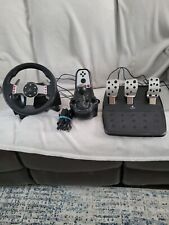 ¡Pedales de volante de carreras Logitech G27 de doble motor Force retroalimentación! segunda mano  Embacar hacia Mexico