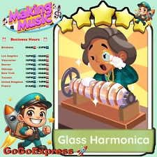 Usado, Adesivos Monopoly Go 5 cartas estrelas | Conjunto 17 | 5 ⭐ Harmônica de vidro comprar usado  Enviando para Brazil