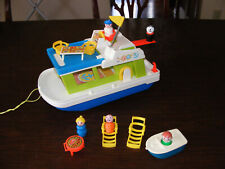 Vtg 1972 Fisher Price Little People  #985 Happy House Boat Toy Complete for sale  Shipping to South Africa