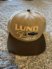 Vintage 90s Lund Fishing Boats 50th Anniversary 1998 USA Outdoors Snapback Hat for sale  Martinsburg