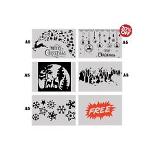 Christmas stencils set for sale  Shipping to Ireland