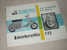 Lambretta slimstyle 175 for sale  KENILWORTH