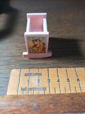 Vintage Dolls House Dol-Toi c1940/50s Early Pink Wooden Babies Cradle Cot 1/16th for sale  Shipping to South Africa