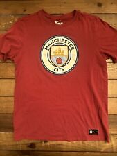 Camiseta Nike Manchester City roja mediana manga corta algodón segunda mano  Embacar hacia Argentina