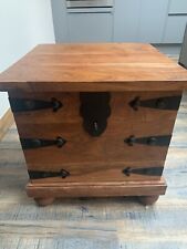 Solid wooden trunk for sale  BARNSLEY