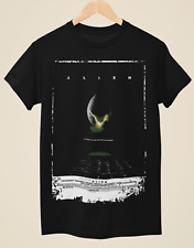 Camiseta negra unisex inspirada en póster de película Alien, usado segunda mano  Embacar hacia Argentina