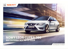 Seat Leon Cupra 280 2016 catalogue brochure na sprzedaż  PL