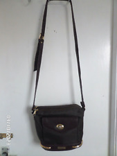 Bulaggi small brown handbag with long shoulder strap and gold-tone trim USED for sale  Shipping to South Africa