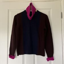 Navy brown jumper for sale  RIPON