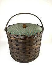 Vintage round wicker for sale  Shipping to Ireland