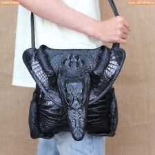 Genuine Crocodile alligator leather skin sling bags, backpack crossbody bag men for sale  Shipping to South Africa