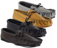 Mens British Hand Made Leather Moccasins Moccs Slippers Shoes Sizes UK 6 to 13, used for sale  Shipping to South Africa