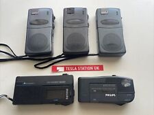 5x PHILIPS, SANYO Mini Cassette Dictaphone Voice Recorder Lot. Untested, used for sale  Shipping to South Africa