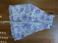 Kleid weiß lila gebraucht kaufen  Ebenweiler