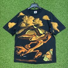 Vintage 90's Wylie Coyote Roadrunner AOP T Shirt XL Double Sided Single Stitch for sale  Shipping to South Africa