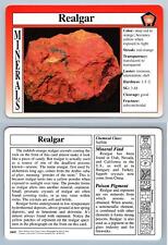Realgar #10.5 - Minerals - Treasures Of The Earth Grolier Card for sale  Shipping to South Africa