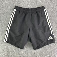 Shorts esportivos Adidas masculino grande preto branco elástico cintura logotipo bolsos comprar usado  Enviando para Brazil