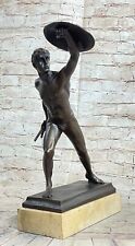 Usado, Escultura de bronze guerreiro masculino nu art déco decoração escritório em casa estátua venda comprar usado  Enviando para Brazil