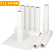 12 x Massage Couch Table Bed Cover Hygiene 20" Paper Long Rolls Tissue 40m White for sale  Shipping to South Africa