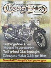 Classic Bike Magazine - April 1982 - Guzzi Falcone, Gilera Saturno, Silver Arrow segunda mano  Embacar hacia Argentina