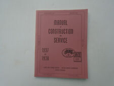Manual construction service for sale  Manheim