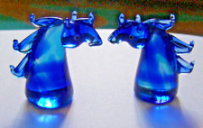 Pair glass animal for sale  ST. NEOTS