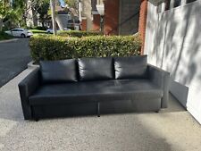 ikea black leather sofa for sale  Woodland Hills