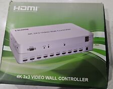 Processador de vídeo 4K 3x3 HDMI TV emenda multitela controlador de parede arte emendador comprar usado  Enviando para Brazil