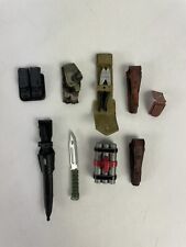 Used, LOT OF 9 VTG 90s GI Joe Machette knife pliers pouch For 1/6 Scale 12" Figures for sale  Shipping to South Africa