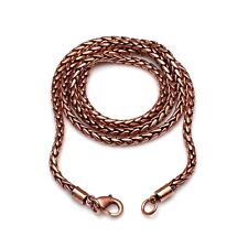 Copper Bead Chain With Hook or Lobster Clasp Solid Finished Chain All Size, used for sale  Shipping to South Africa