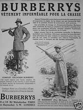 1913 burberrys advertisement d'occasion  Expédié en Belgium