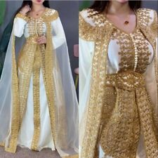 Venda!  Vestidos Jilbab Eid Moroccan Kaftan Farasha Georgette mangas completas por MZW comprar usado  Enviando para Brazil