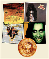 ALICE COOPER,  Set of FIVE Glossy Vinyl Promo Stickers, Welcome To My Nightmare+, usado comprar usado  Enviando para Brazil