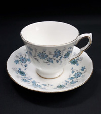 Colclough Braganza Tea Cup & Saucer- 20+ Available - Blue Floral Bone China for sale  Shipping to South Africa