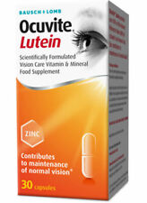Cápsulas antioxidantes de vitamina antioxidante Bausch & Lomb ocuvita luteína con ojo de zinc Vit C E, usado segunda mano  Embacar hacia Argentina
