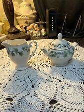 Mikasa Ultima Plus HK 317 Napoleon Ivy China Creamer And Sugar With Lid for sale  Shipping to South Africa