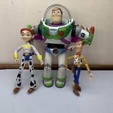 3 figuras de Toy Story Buzz Lightyear cinturón azul Woody Jessie Disney Pixar Mattel segunda mano  Embacar hacia Argentina