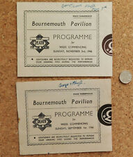 Bournemouth pavilion programme for sale  BRISTOL