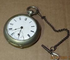Reloj de Bolsillo Vintage A.W.Co American Waltham Broadway Estuche Plata Años 1880 TAL CUAL segunda mano  Embacar hacia Argentina