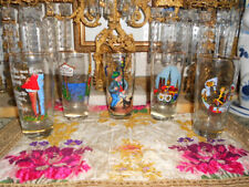 Used, Set of 5 Vintage German Risky Illustrated Beer Glasses for sale  Shipping to South Africa