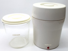 Yogurtera eléctrica multi Yogourmet Rolmex blanca contenedor de vidrio de 2 cuartos, usado segunda mano  Embacar hacia Argentina