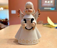 Vintage Porcelain Harp holding Angel - Made in Japan, 4 1/2 inches tall for sale  Shipping to South Africa